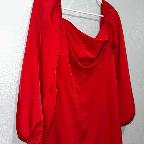 Women's Princess Polly xx Red Mini Dress Size 8 party long sleeve mini cocktail - Picture 5 of 8